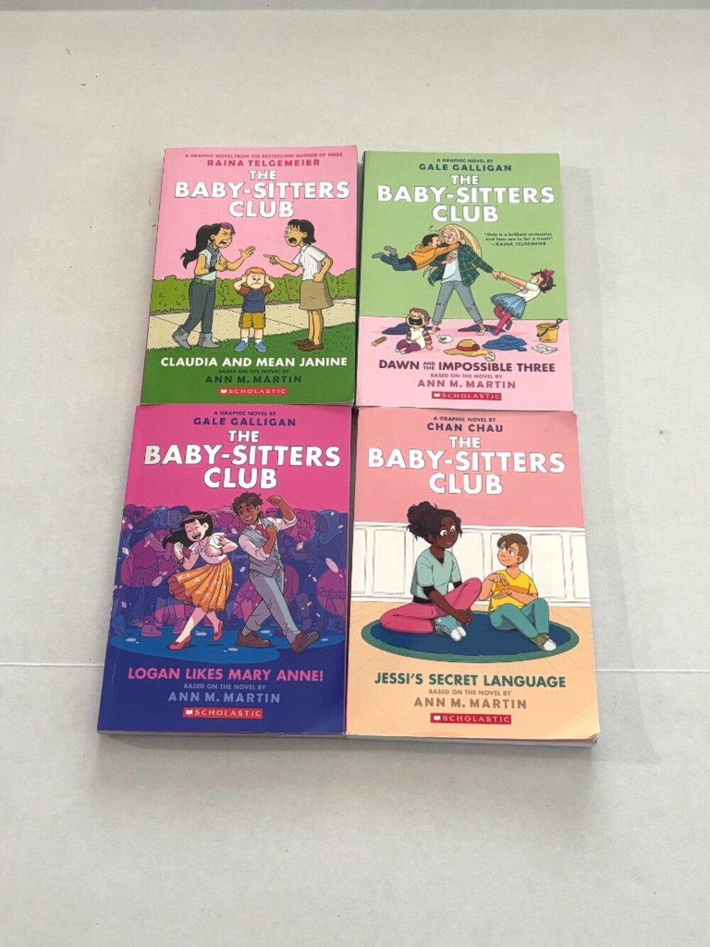 The Baby-Sitters Club Graphic Novel Books (4 Books) #4, 5, 8, & 12